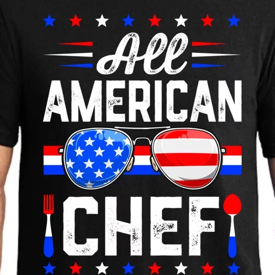 All American Chef Sunglasses Patriotic 4th Of July Gift Pajama Set