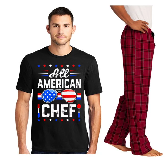 All American Chef Sunglasses Patriotic 4th Of July Gift Pajama Set