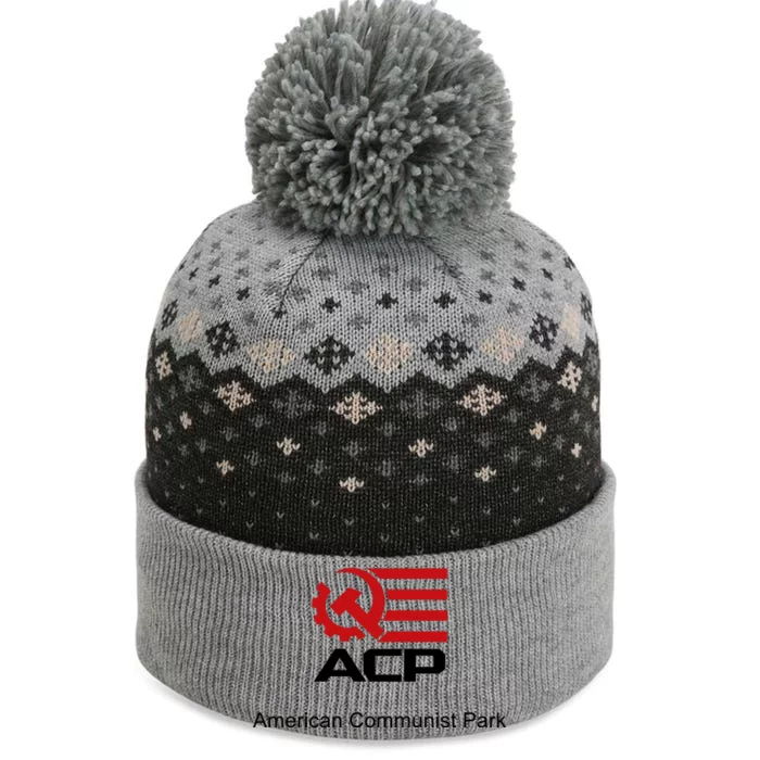 Acp American Communist Party The Baniff Cuffed Pom Beanie