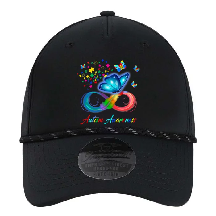 Autism Awareness Colorful Butterfly Performance The Dyno Cap