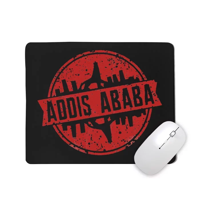 Addis Abeba City Skyline Ethiopian Capital City Mousepad