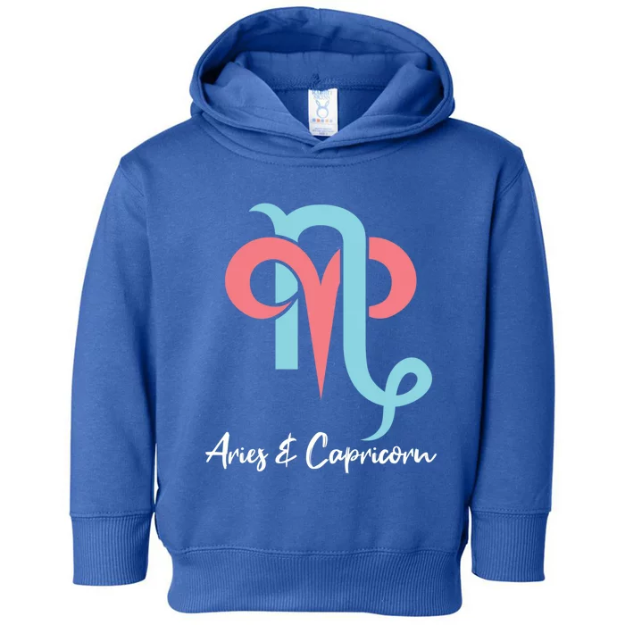 Aries And Capricorn Couple Zodiac Relationship Horoscope Gift Toddler Hoodie