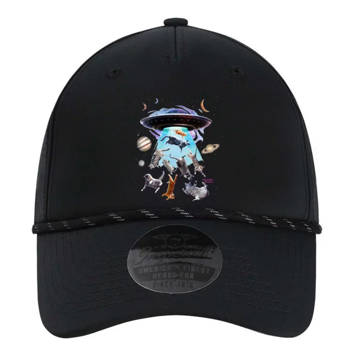 Aliens Abducting Cats Cat Kittens Ufo Saucer Cat Lover Performance The Dyno Cap