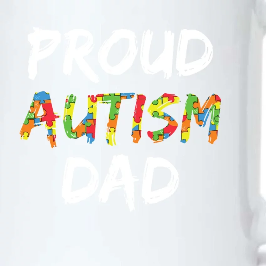 Autism Awareness Clothes Proud Autism Dad Gift Black Color Changing Mug