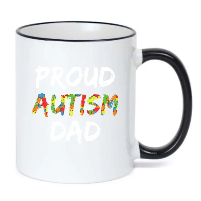 Autism Awareness Clothes Proud Autism Dad Gift Black Color Changing Mug