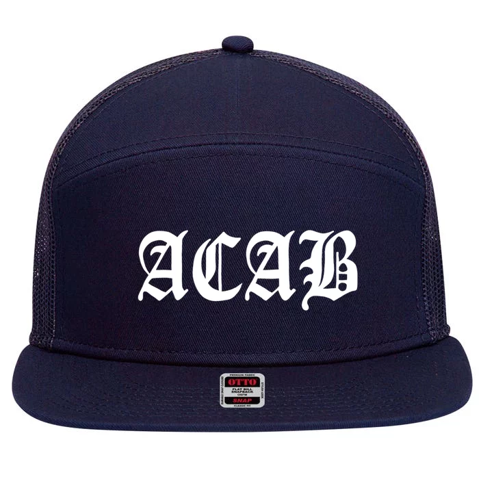 Acab 7 Panel Mesh Trucker Snapback Hat