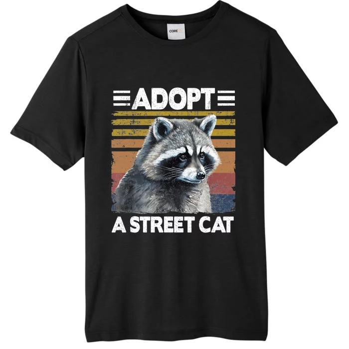 Adopt A Cat Street Watercolor Raccoon ChromaSoft Performance T-Shirt