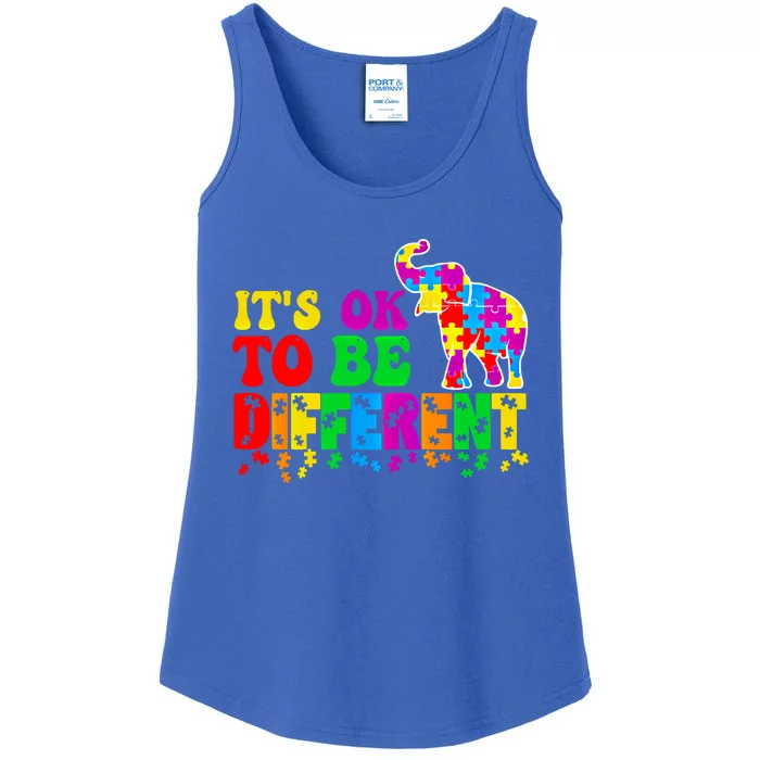 Autism Awareness Costume Elephant ItS Ok To Be Different Cute Gift Ladies Essential Tank