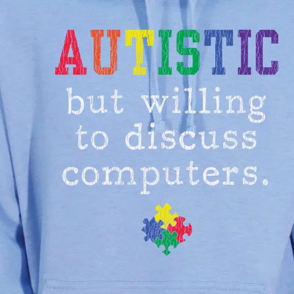 Autism Awareness Computer Engineer Autistic Awareness Meaningful Gift Unisex Surf Hoodie