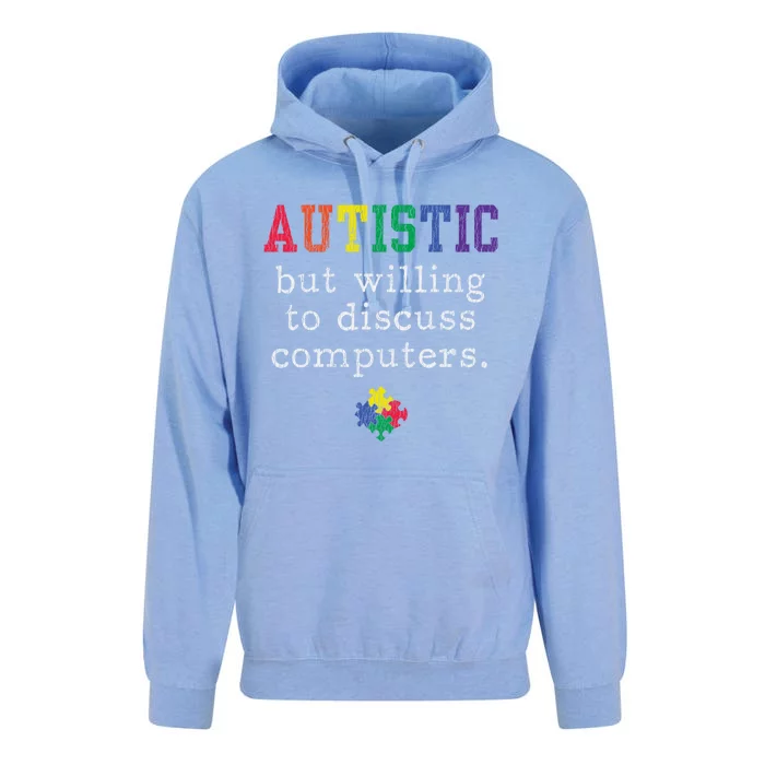 Autism Awareness Computer Engineer Autistic Awareness Meaningful Gift Unisex Surf Hoodie