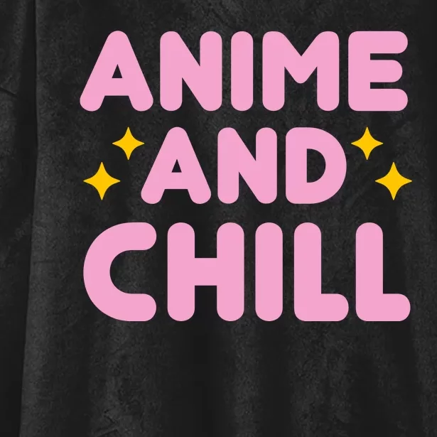 Anime And Chill Hooded Wearable Blanket