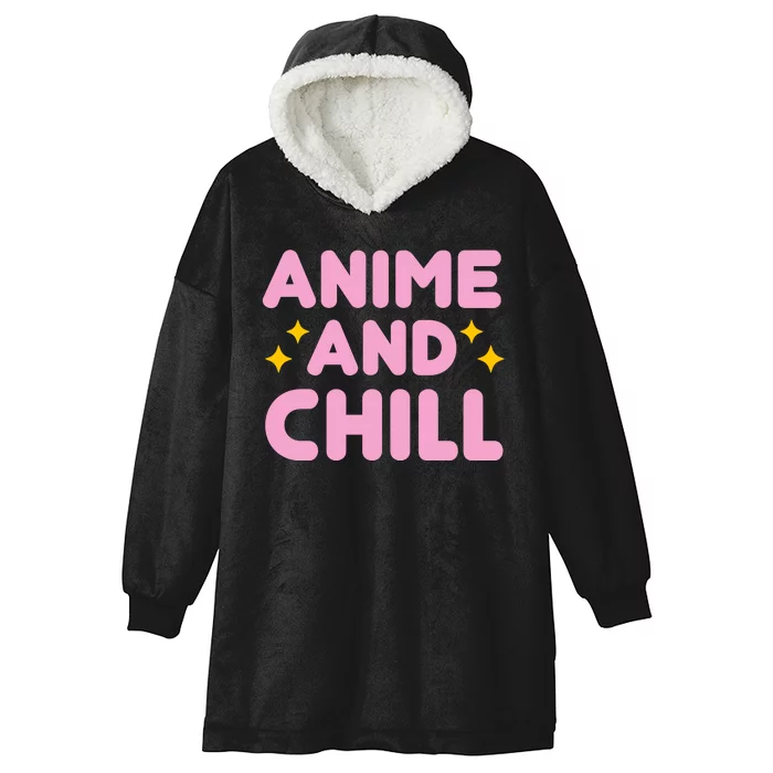 Anime And Chill Hooded Wearable Blanket