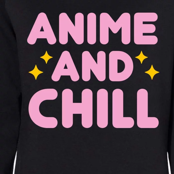 Anime And Chill Womens California Wash Sweatshirt