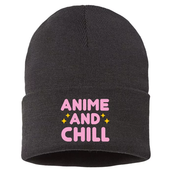 Anime And Chill Sustainable Knit Beanie