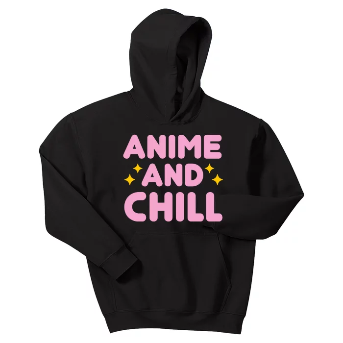 Anime And Chill Kids Hoodie