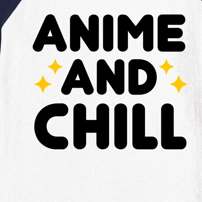 Anime And Chill Baseball Sleeve Shirt