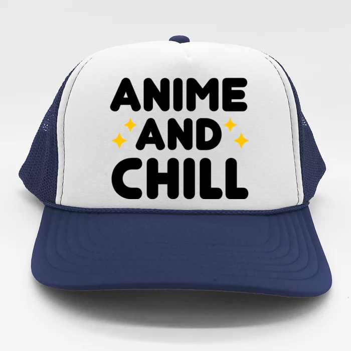 Anime And Chill Trucker Hat