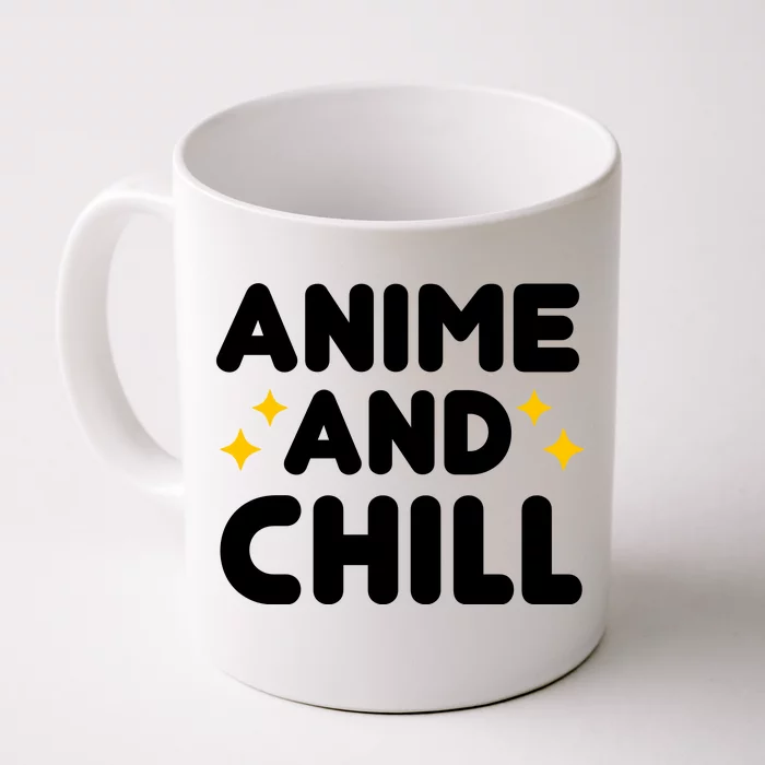 Anime And Chill Front & Back Coffee Mug