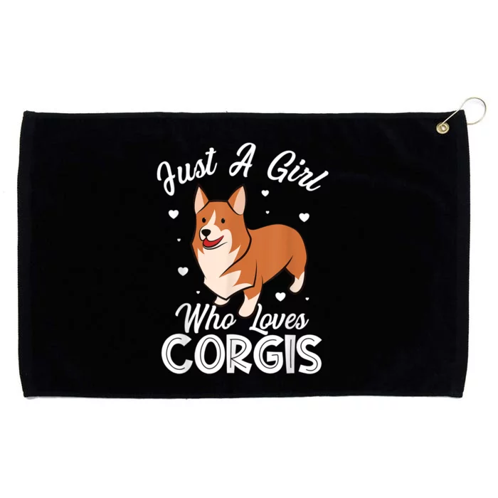 Awesome Artistic Corgi Dog Lover Tee Cute Dog Lover Design Grommeted Golf Towel