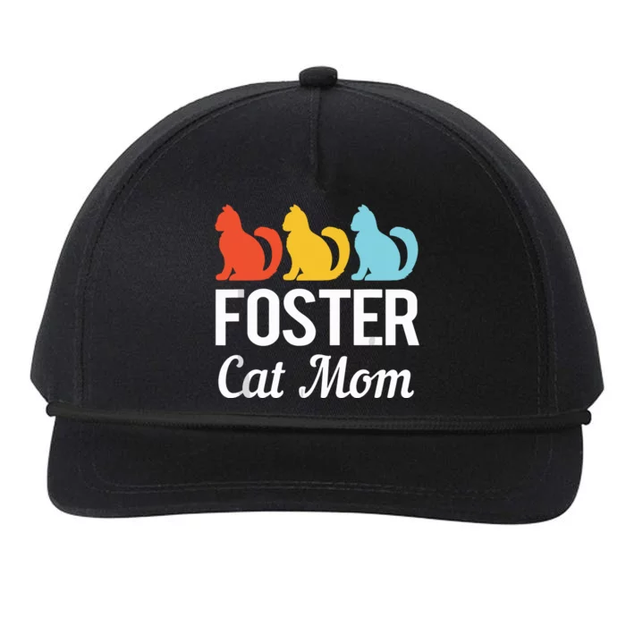 Animal Adoption Cat Rescue Foster Cat Mom Snapback Five-Panel Rope Hat