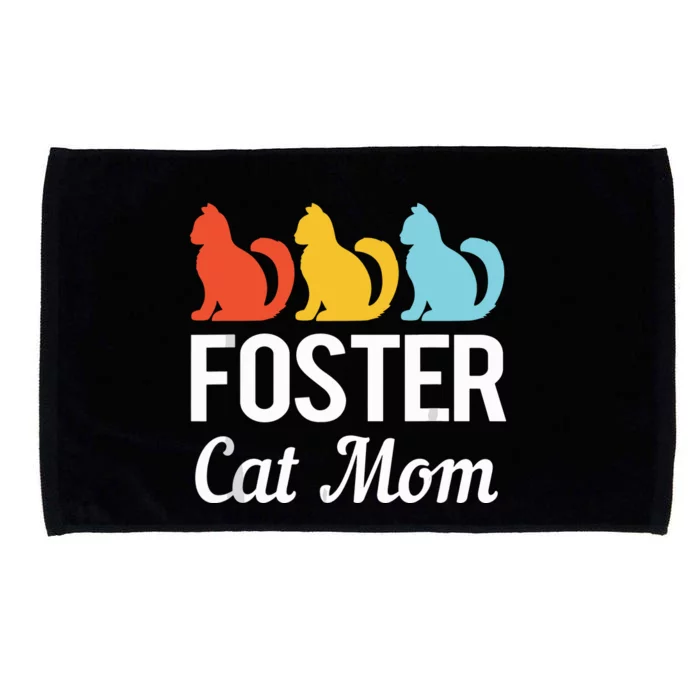 Animal Adoption Cat Rescue Foster Cat Mom Microfiber Hand Towel