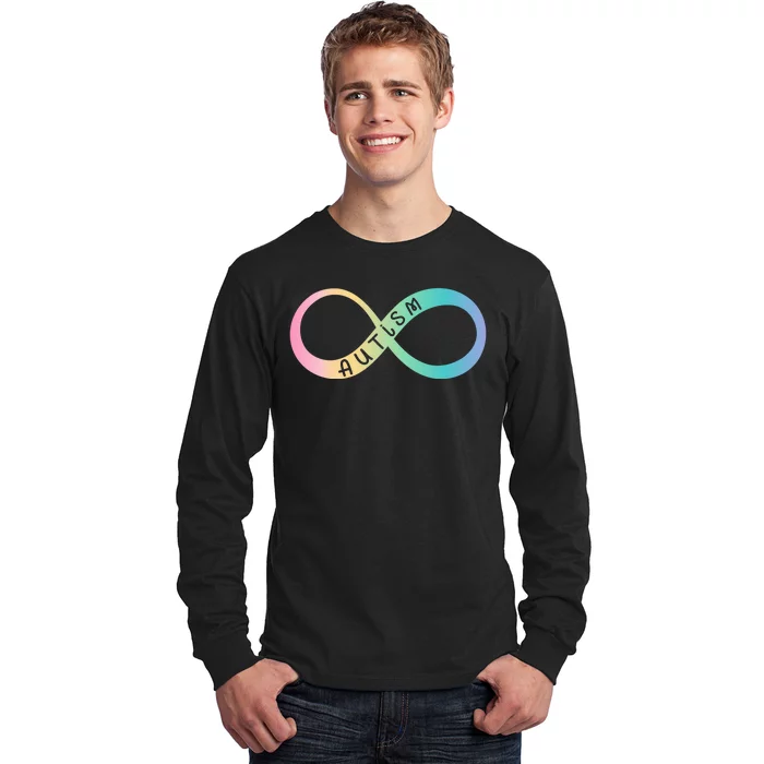 Autism Awareness Colorful Neurodiversity Symbol Long Sleeve Shirt