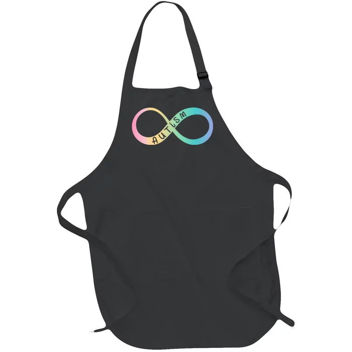 Autism Awareness Colorful Neurodiversity Symbol Full-Length Apron With Pocket