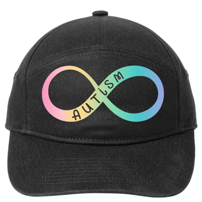 Autism Awareness Colorful Neurodiversity Symbol 7-Panel Snapback Hat