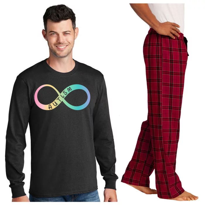 Autism Awareness Colorful Neurodiversity Symbol Long Sleeve Pajama Set