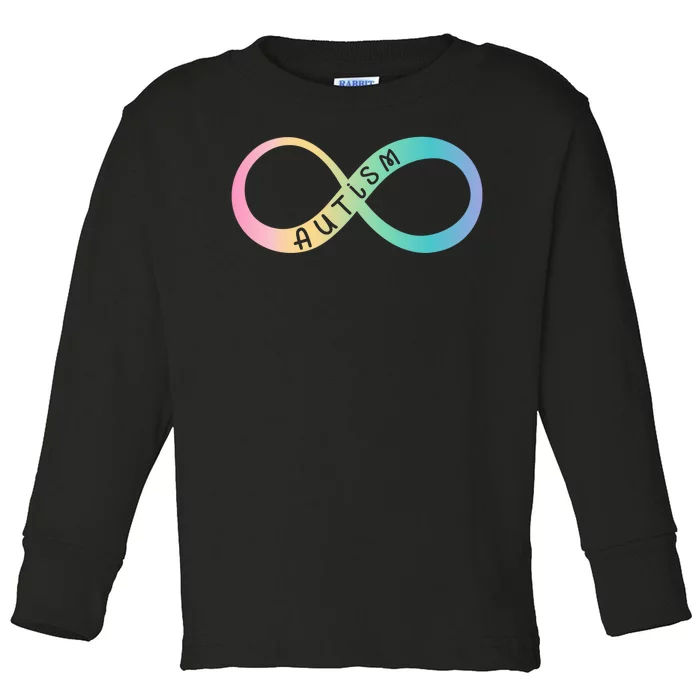 Autism Awareness Colorful Neurodiversity Symbol Toddler Long Sleeve Shirt