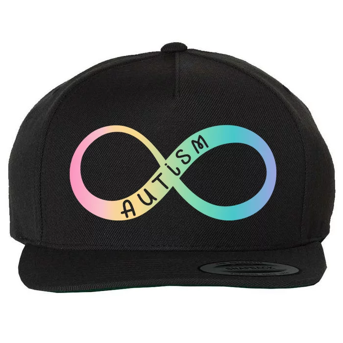 Autism Awareness Colorful Neurodiversity Symbol Wool Snapback Cap