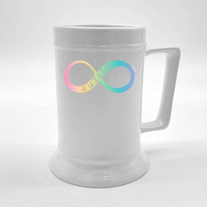 Autism Awareness Colorful Neurodiversity Symbol Front & Back Beer Stein