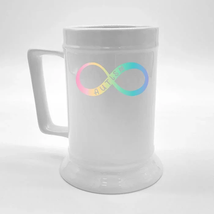 Autism Awareness Colorful Neurodiversity Symbol Front & Back Beer Stein