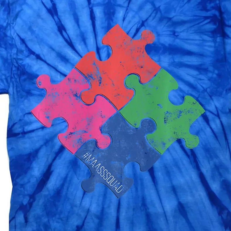 Autism Awareness Day Distressed For Everybody Gift Tie-Dye T-Shirt