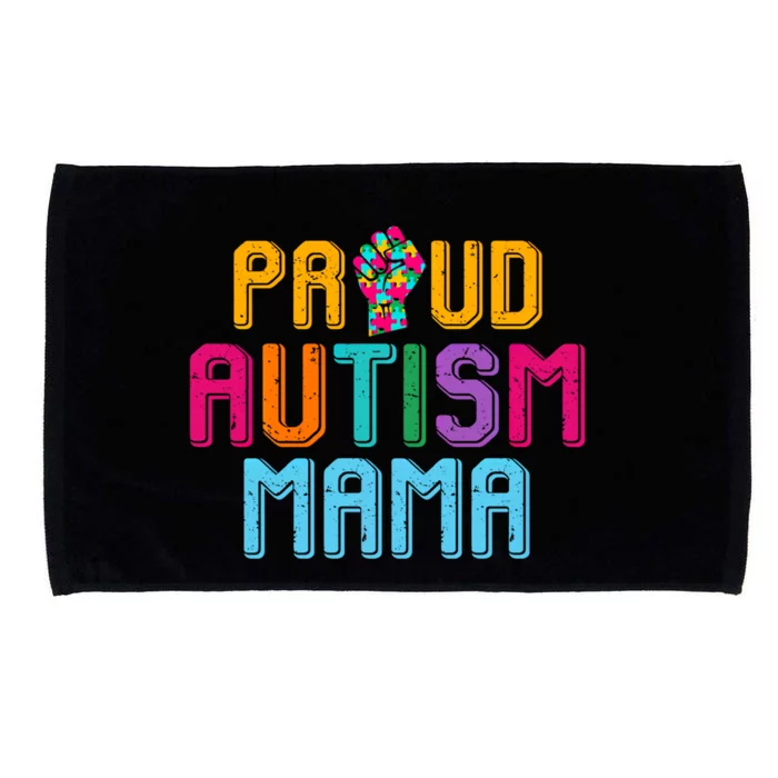 Autism Awareness Day Matching Family Proud Autism Mama Gift Microfiber Hand Towel