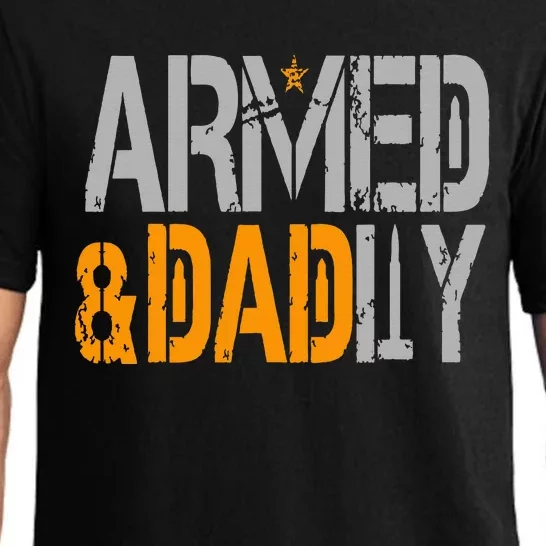 Armed And Dadly Funny Deadly Father Pajama Set