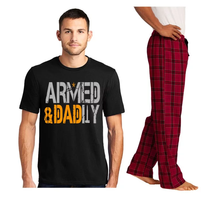 Armed And Dadly Funny Deadly Father Pajama Set