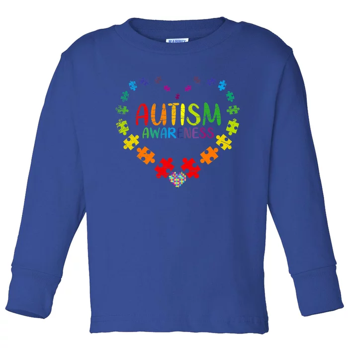 Autism Awareness Day For Everybody Gift Toddler Long Sleeve Shirt