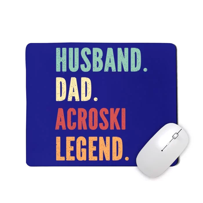 Acroski Athlete Dad Husband Father Ski Ballet Gift Mousepad