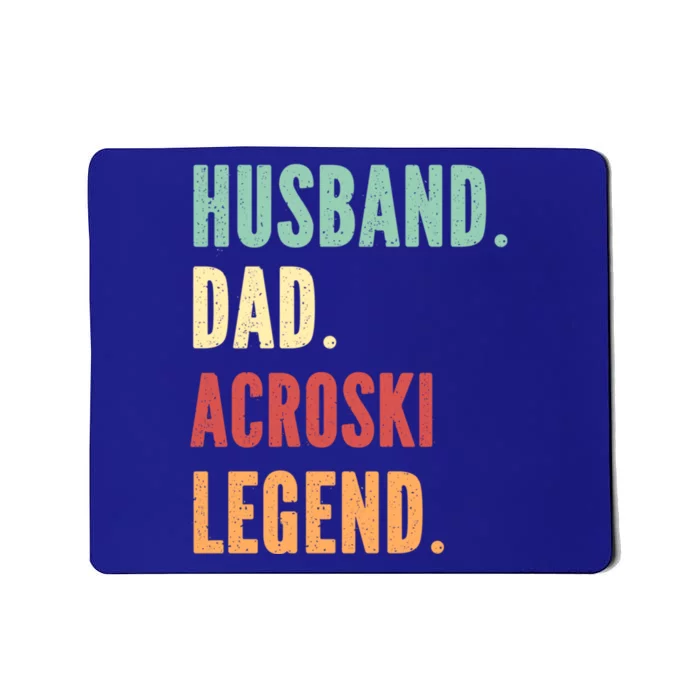 Acroski Athlete Dad Husband Father Ski Ballet Gift Mousepad