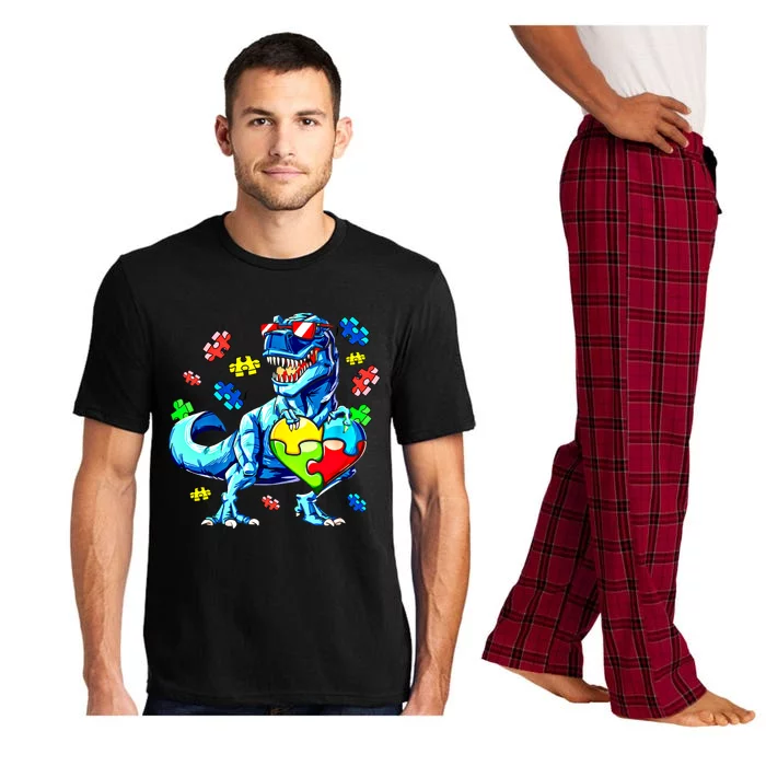 Autism Awareness Dinosaurs Funny Gift Pajama Set