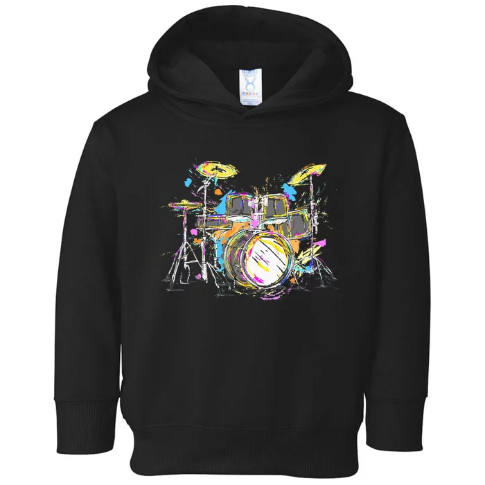 Abstract Art Drums Musician Music Band Throne Noose Toddler Hoodie