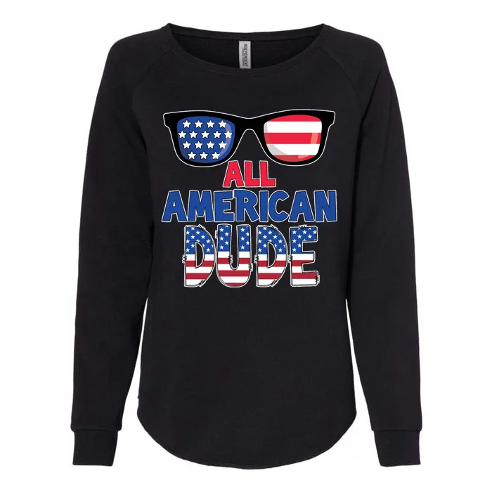 All American Dude 4th Of July Womens California Wash Sweatshirt