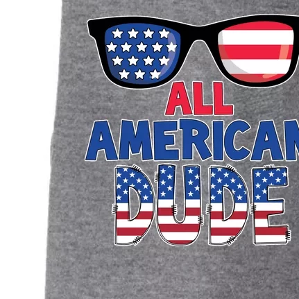 All American Dude 4th Of July Doggie 3-End Fleece Hoodie