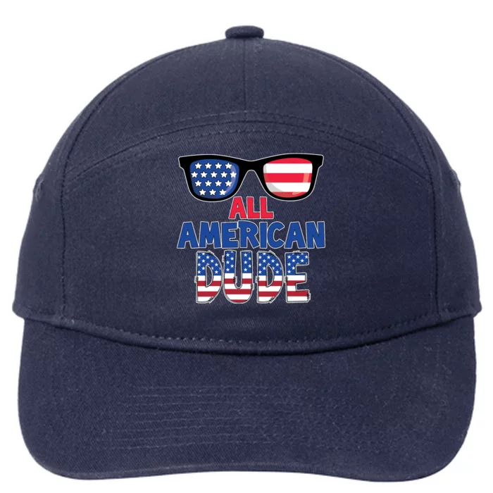 All American Dude 4th Of July 7-Panel Snapback Hat