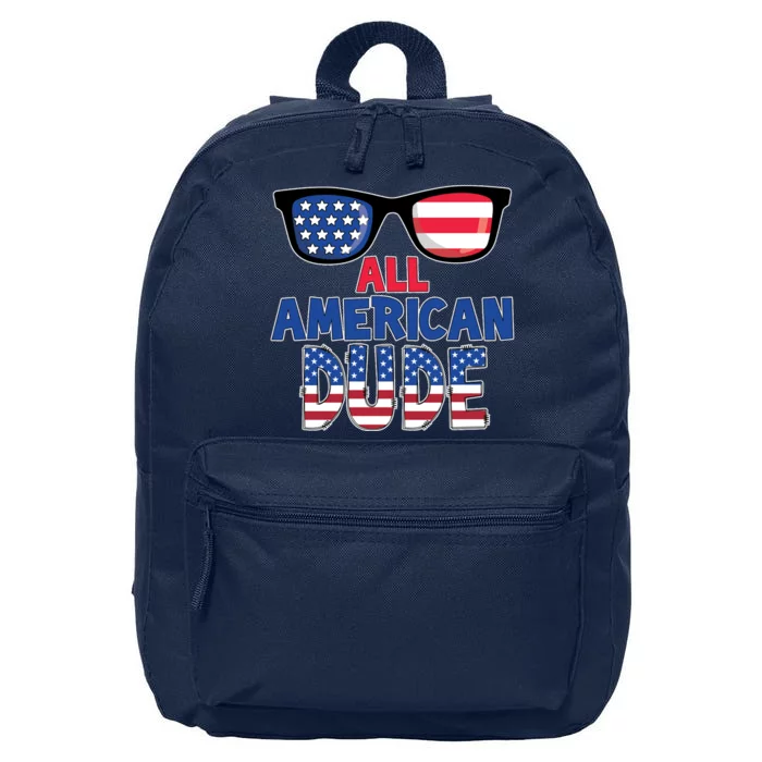 All American Dude 4th Of July 16 in Basic Backpack