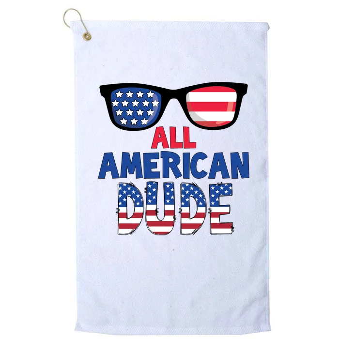 All American Dude 4th Of July Platinum Collection Golf Towel