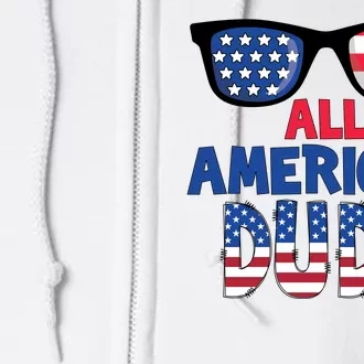 All American Dude 4th Of July Full Zip Hoodie