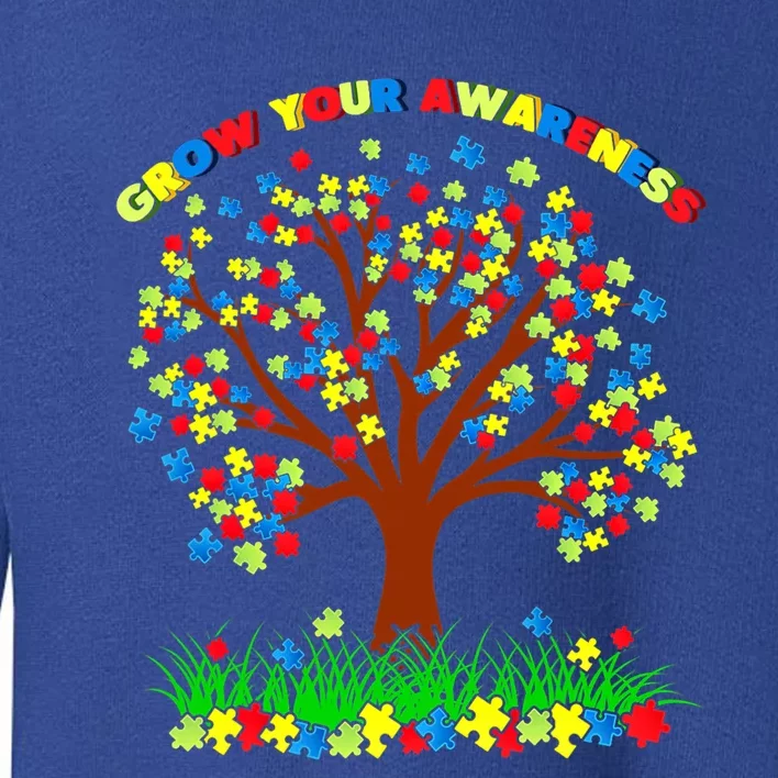 Autism Awareness Day Puzzle Tree Support Autistic Needs Gift Toddler Sweatshirt