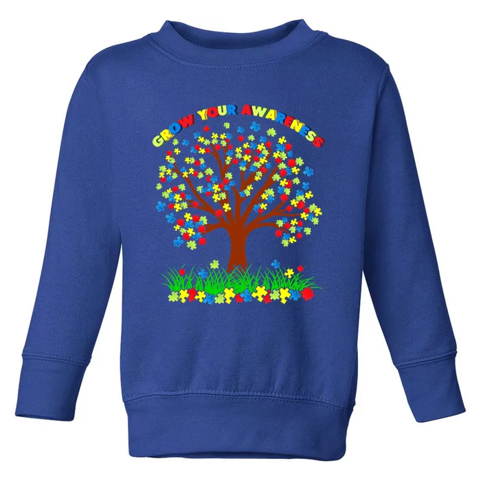 Autism Awareness Day Puzzle Tree Support Autistic Needs Gift Toddler Sweatshirt